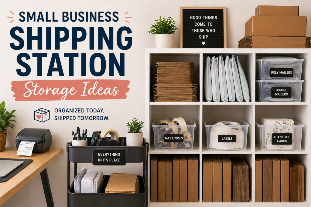 Small Business Shipping Station Storage Ideas